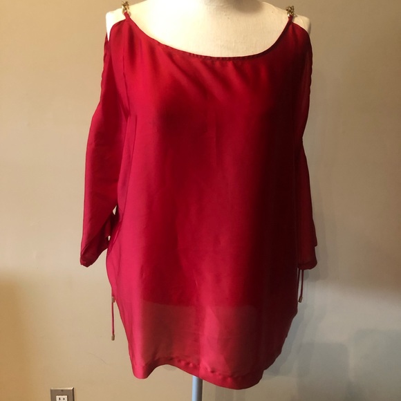 Micheal Kors red blouse - Picture 2 of 5